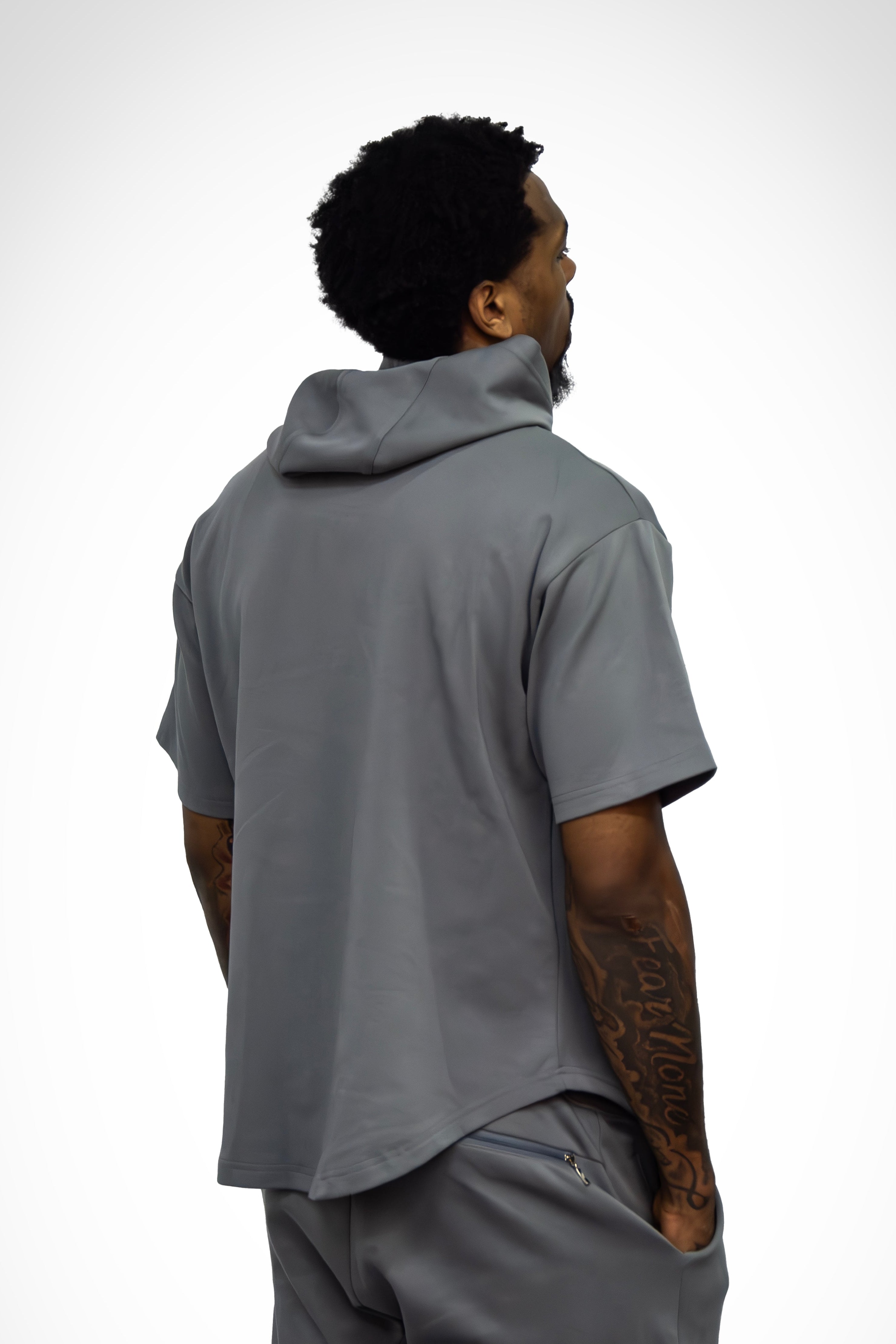 Hooded Short Sleeve Top
