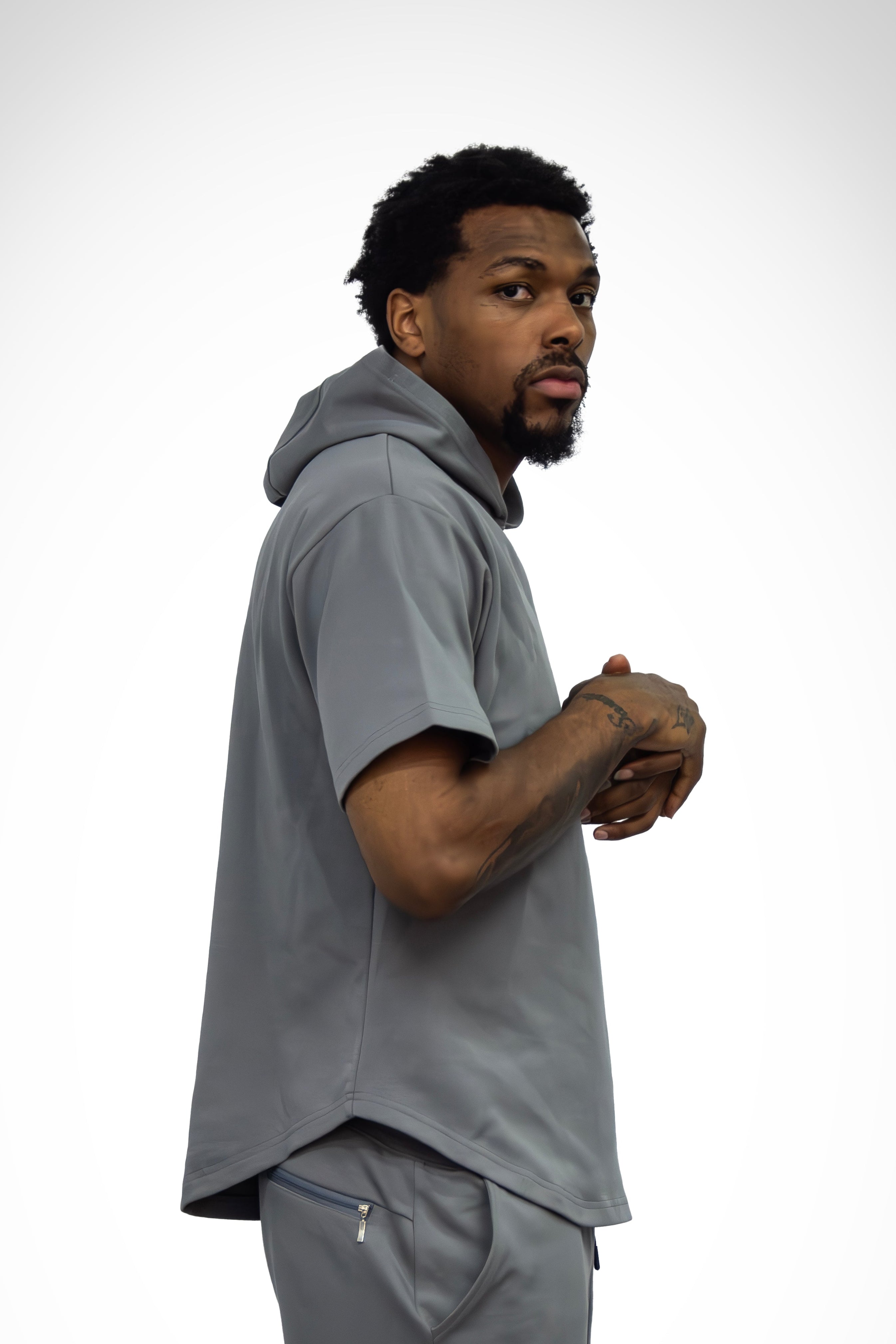 Hooded Short Sleeve Top