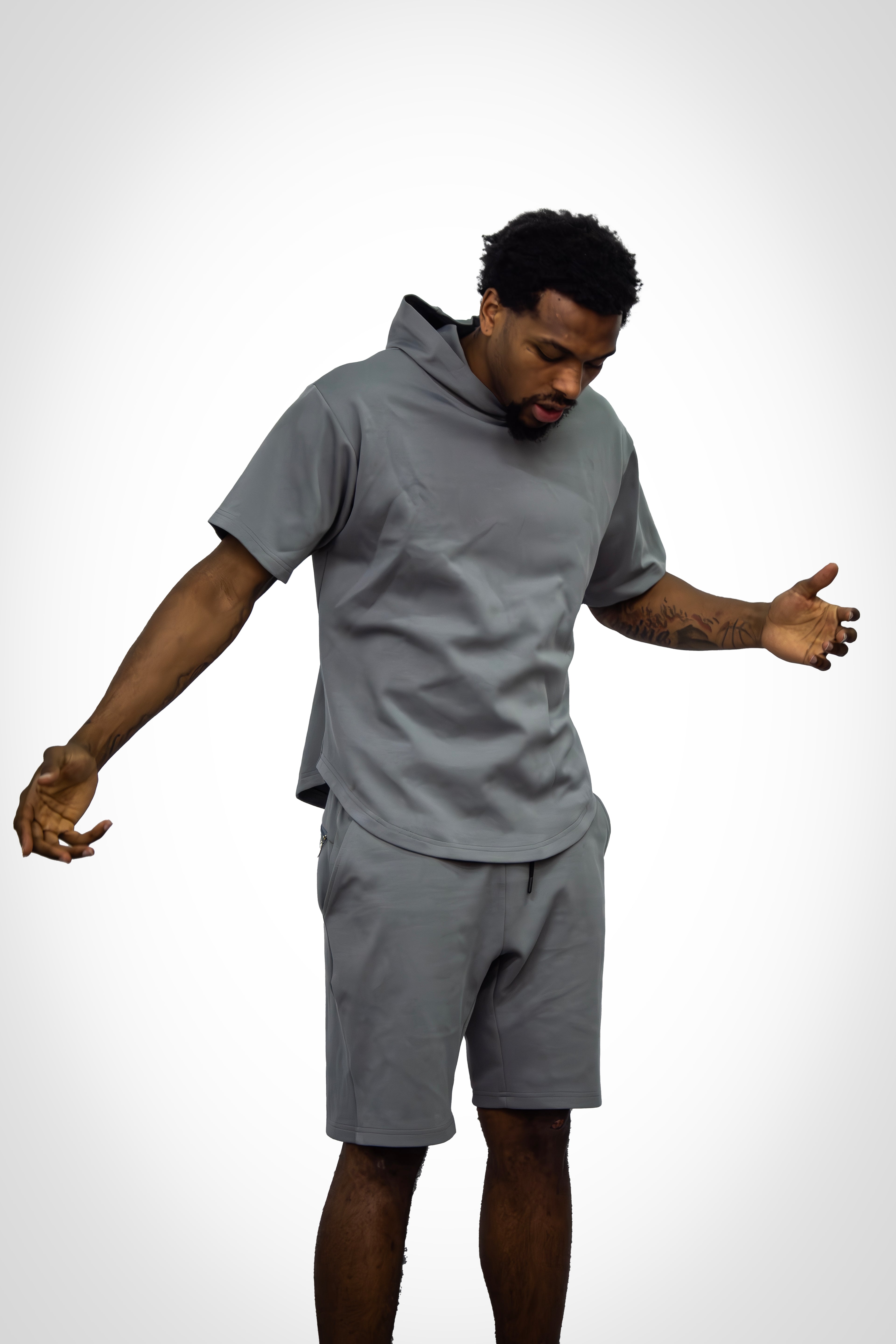 Hooded Short Sleeve Top