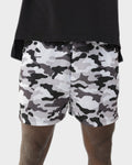 Gray Camo Mesh Travel Shorts
