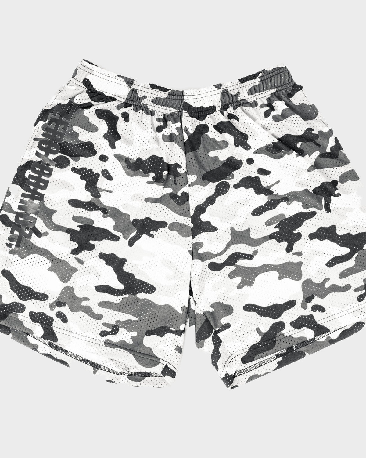 Gray Camo Mesh Travel Shorts